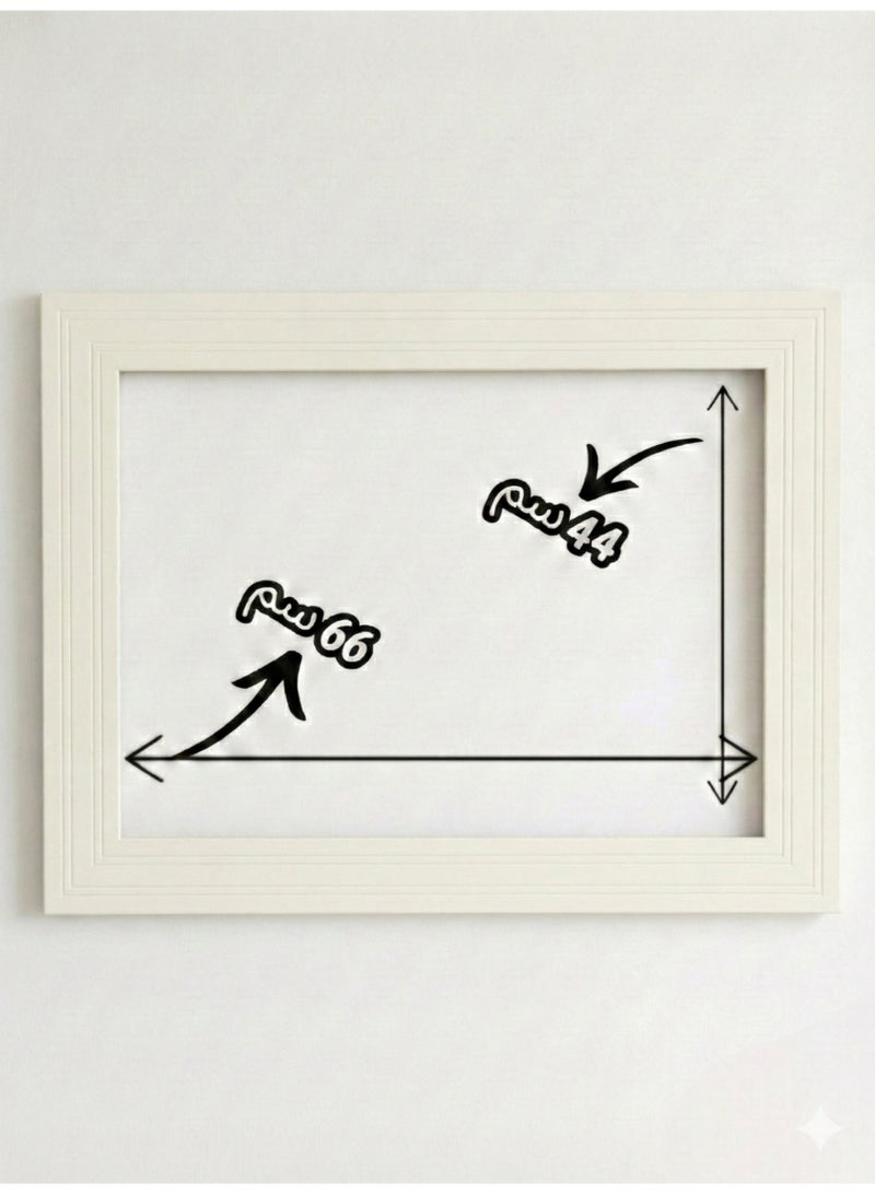 بهنس برواز مكيف شباك خشب اوف وايت جاهز عالي الجودة براويز مكيفات اطار ديكور مانعة للغبار والحشرات يحافظ على هواء التكييف سهولة الفك التركيب التنظيف - Image 4